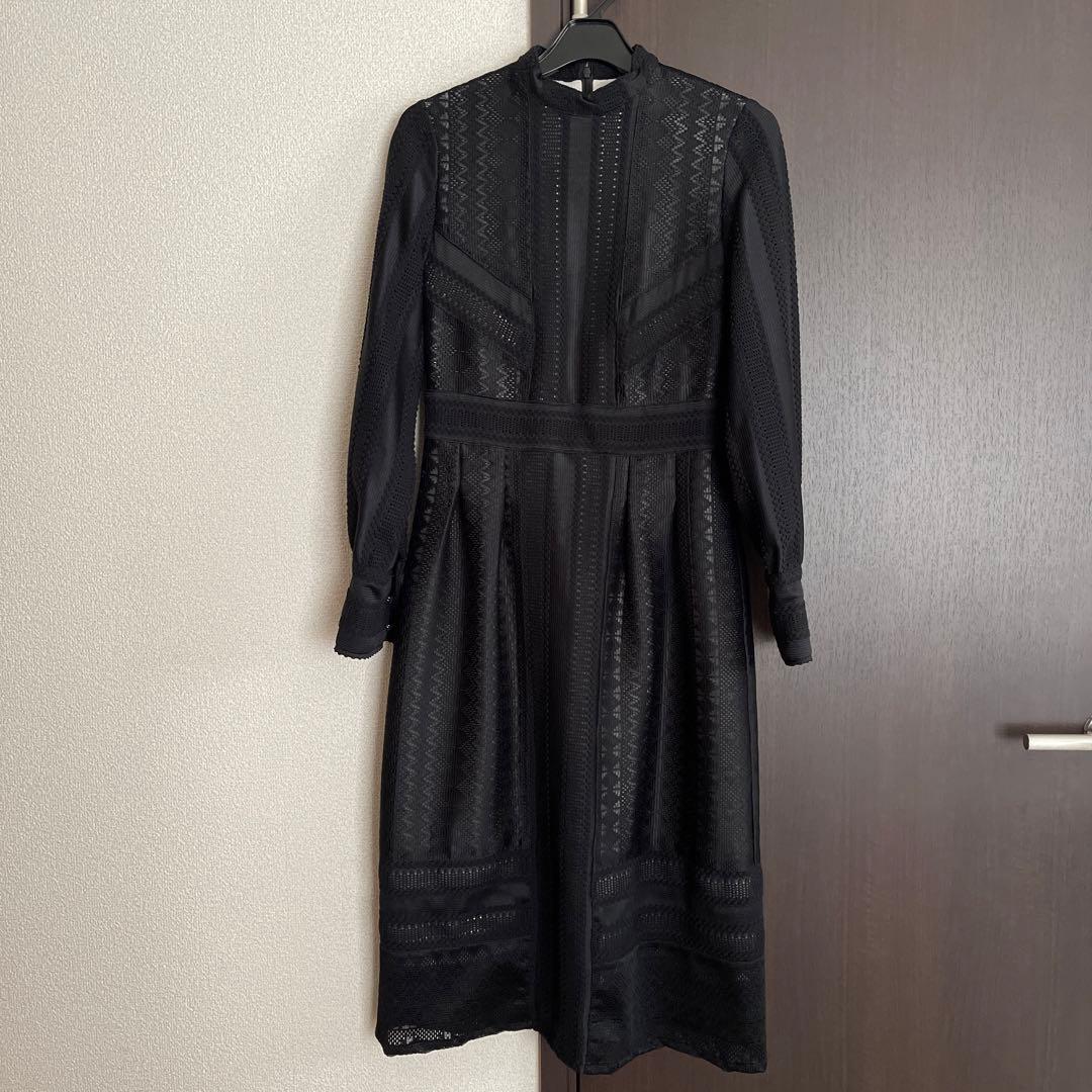 ユナイテッドトウキョウ　ブレンドキカレースワンピース　ブラック