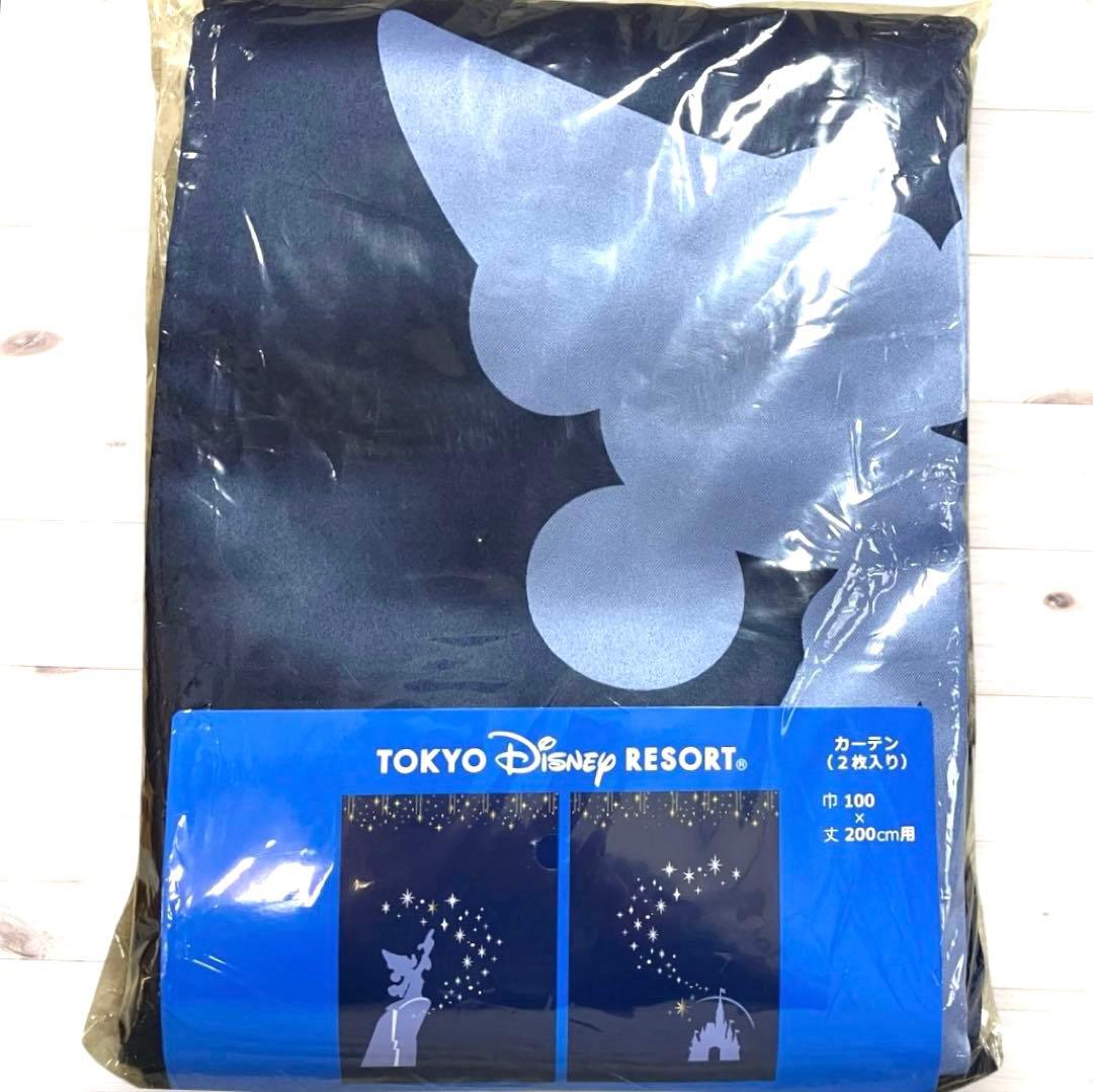 東京ディズニーリゾート カーテン ファンタジア　ミッキー 二枚