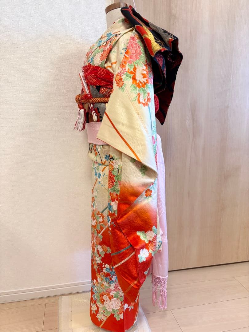 シーさん＊様用 七五三 7歳祝い着 セット 花車 M2507313