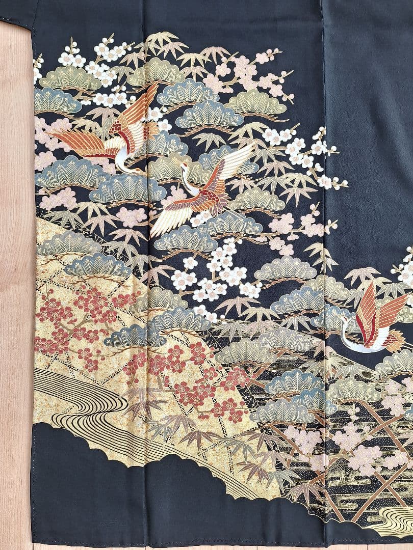 着物リメイクワンピース3708