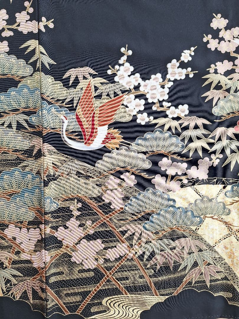 着物リメイクワンピース3708