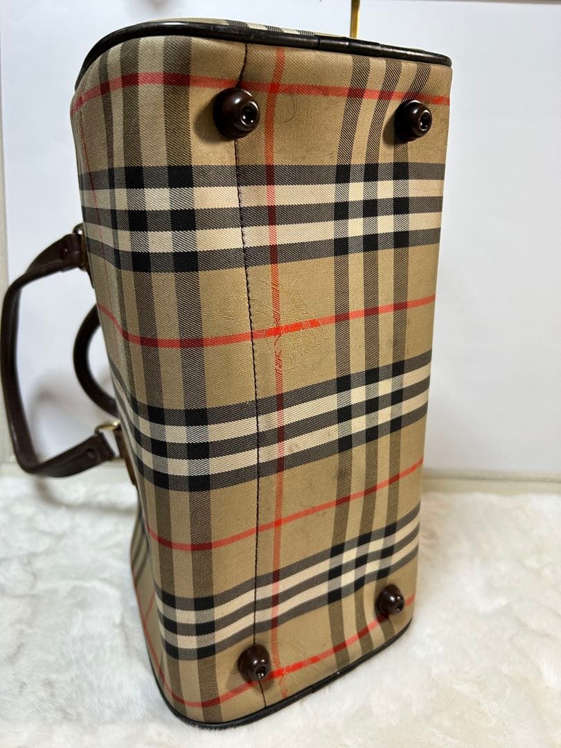 BURBERRY ★バーバリーヴィンテージボ ストンバッグ ノバチェック
