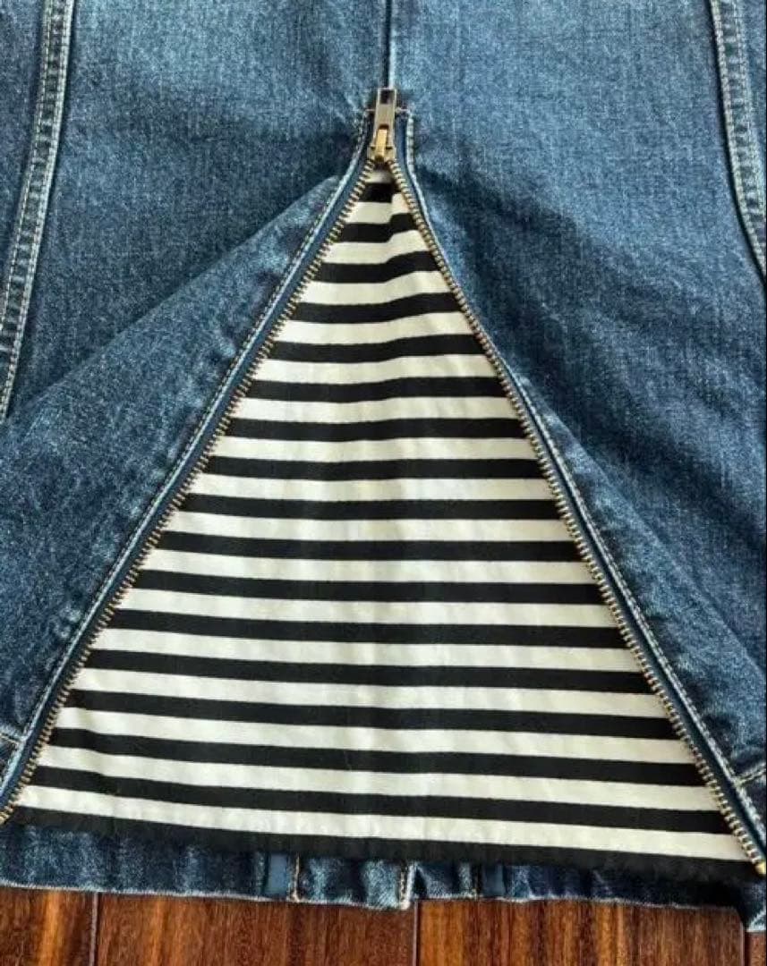 デニムノースリーブワンピース