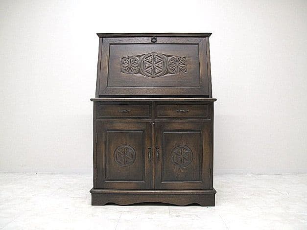 【神戸洋家具】ヴィンテージ ライティングビューロー 　ライティングデスク