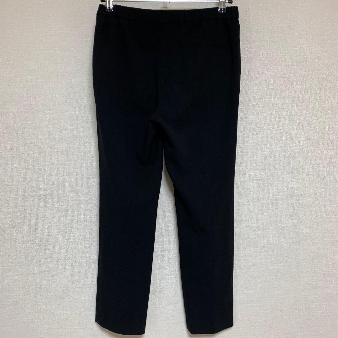 【美品】セオリー　パンツスーツ　2 ブラック　ノーカラー　セットアップ