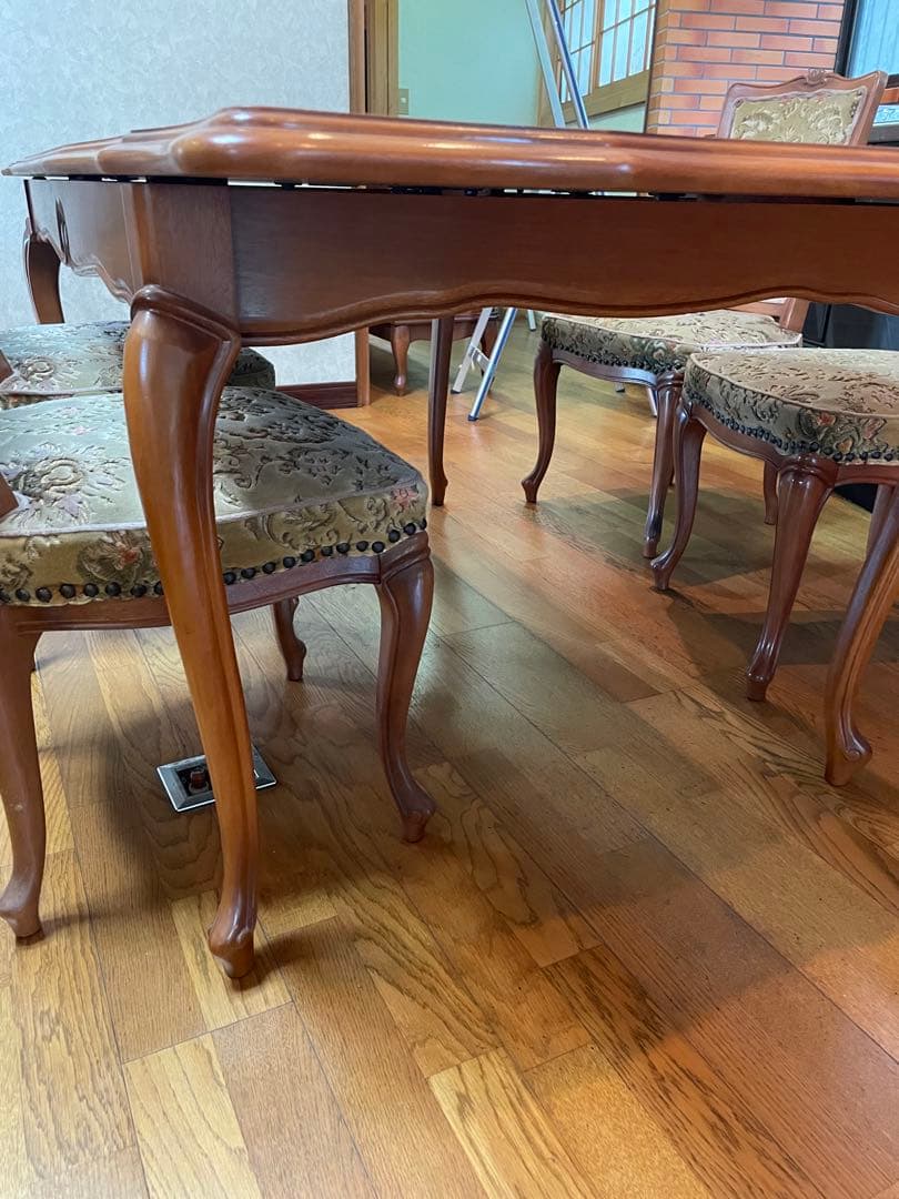 希少！　マルニ家具　アンティーク　伸長式　ダイニングテーブル　エクステンション