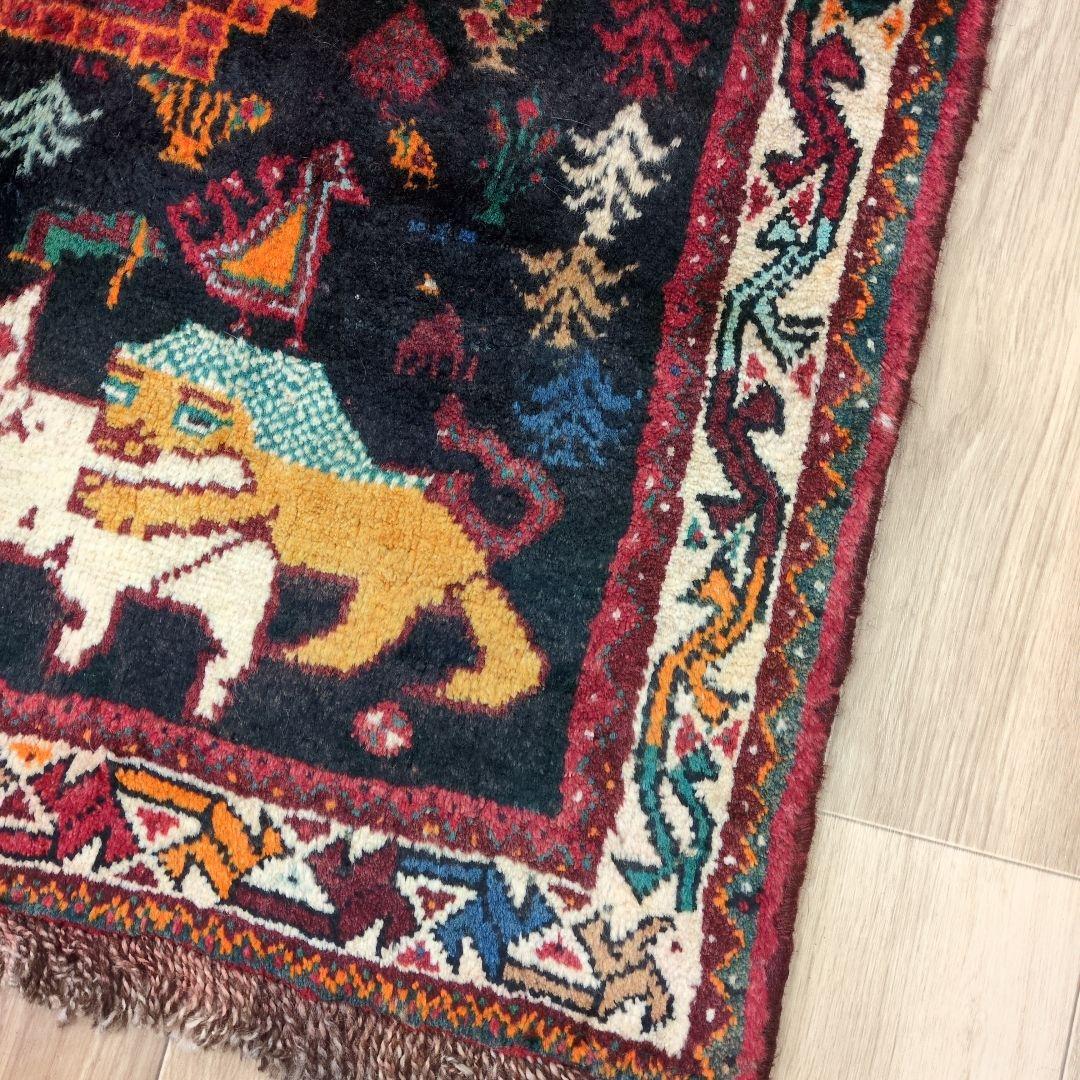 ペルシャ絨毯　シ－ラーズ産 225x145 クリーニング済 shiraz