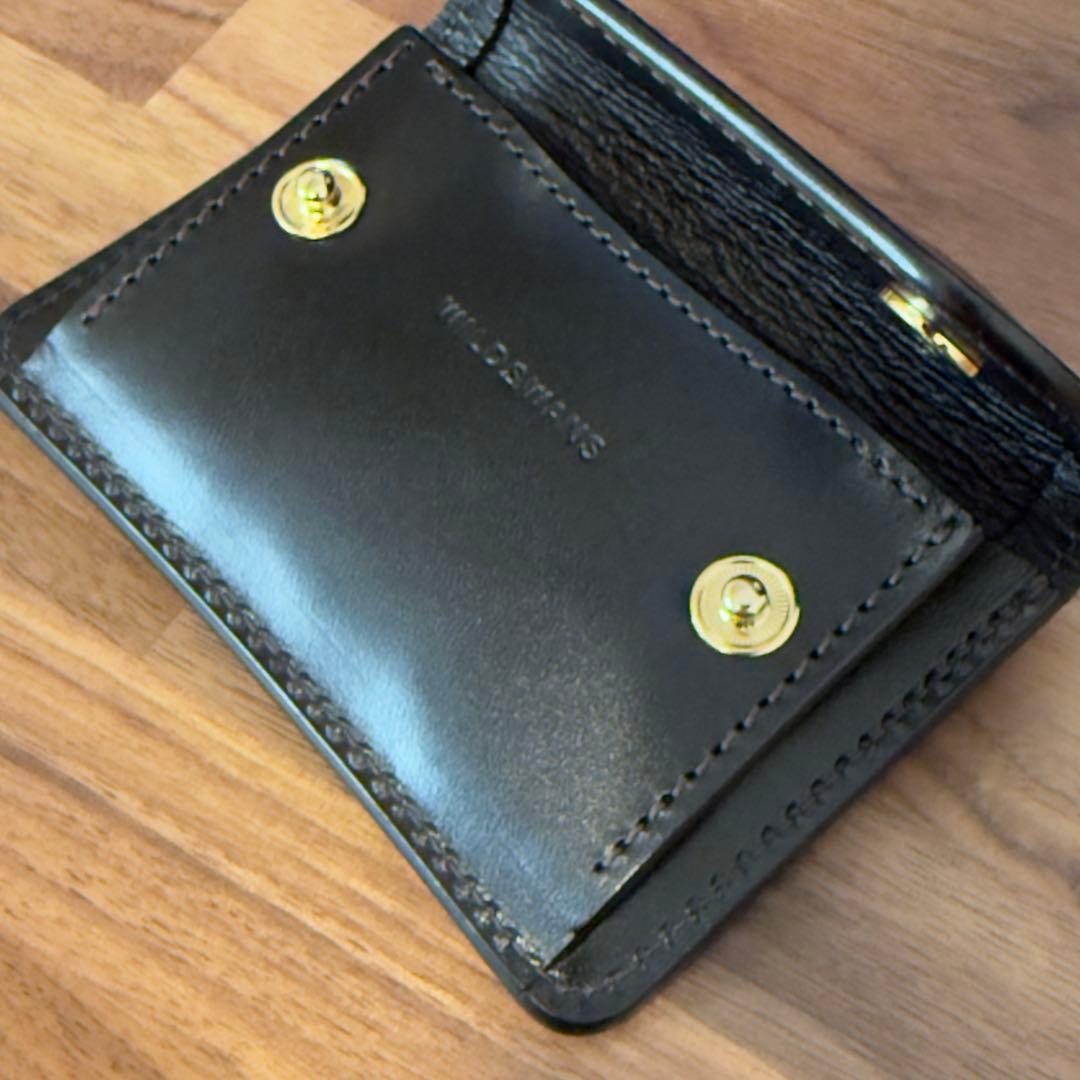 小物 WILDSWANS TONGUE SADDLE PULL UP Black