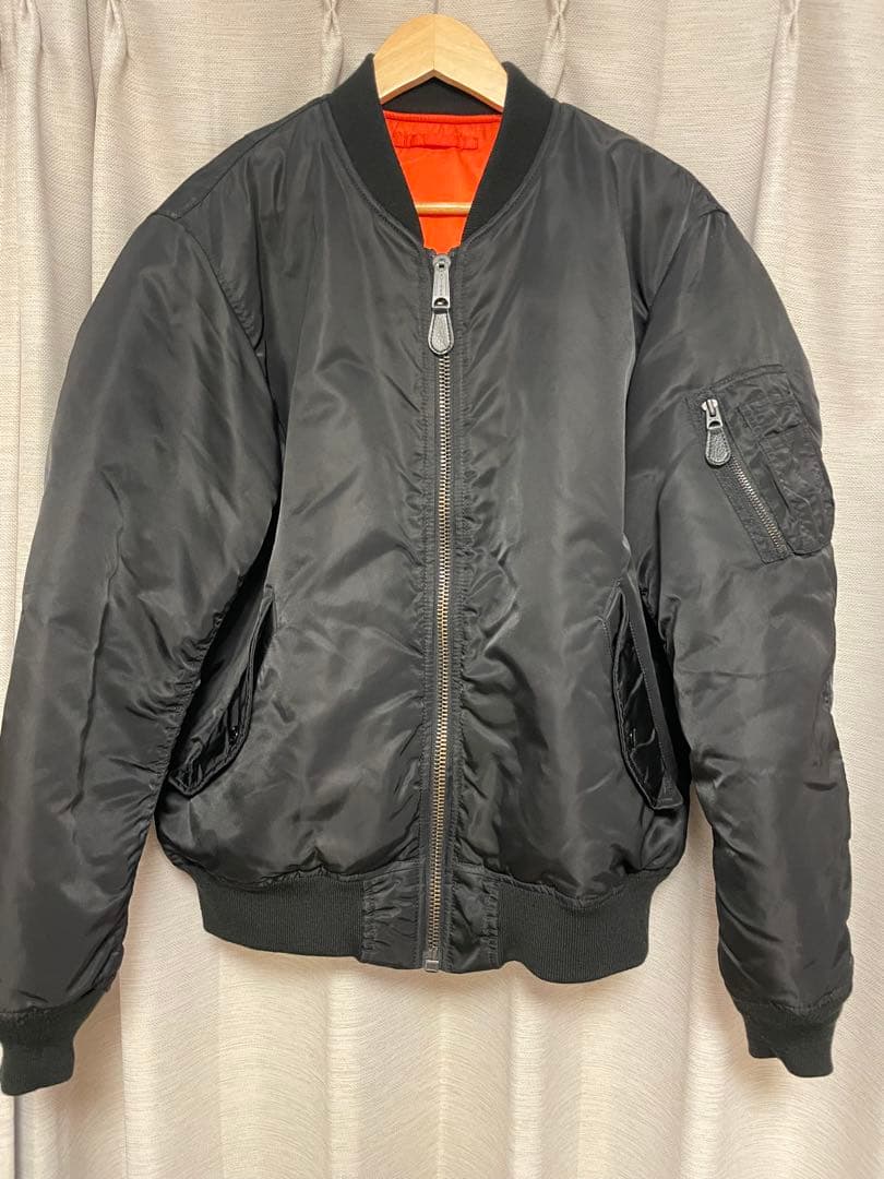 AVIREX MA-1ジャケット ブラック　アヴィレックス