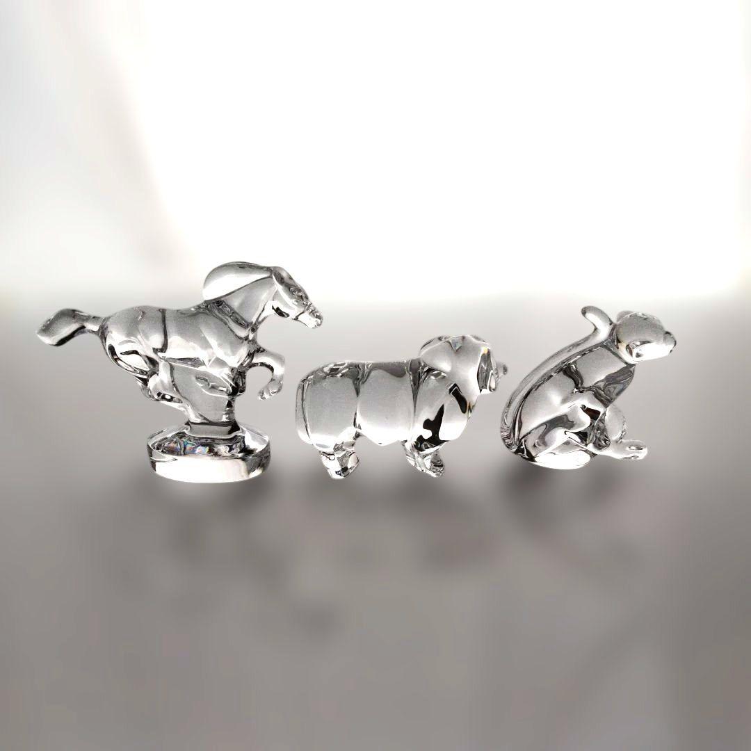 【美品】バカラ　十二支セット　クリスタルガラス 　干支の置物　12点セットA