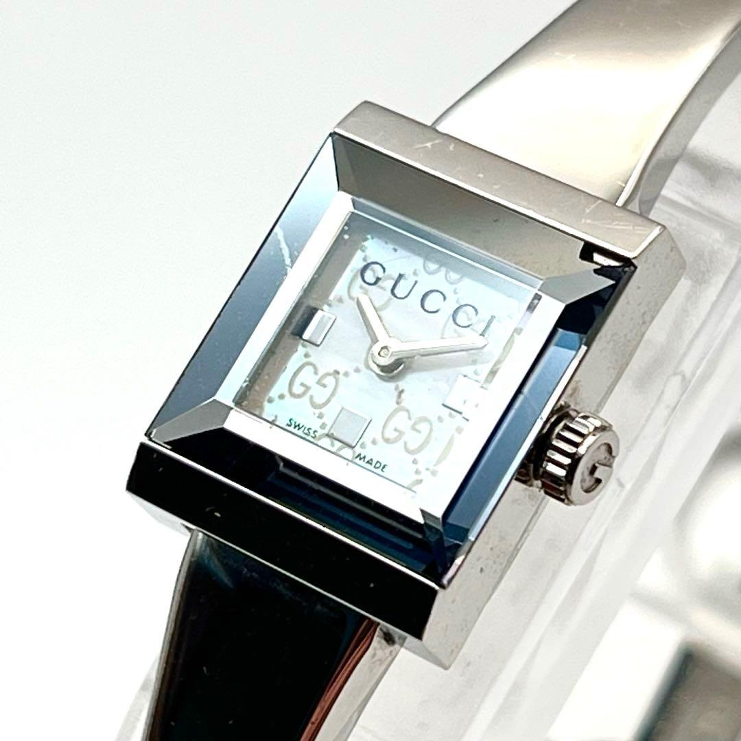 GUCCI 128.5 バングル GG文字盤 腕時計 レディース 動作未確認