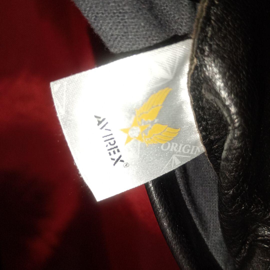 黒艶レザー希少サイズ！アメリカ空軍　ミッドゾーンジャケット　アビレックス　羊革