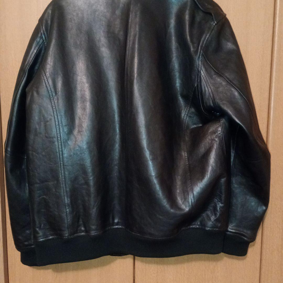 黒艶レザー希少サイズ！アメリカ空軍　ミッドゾーンジャケット　アビレックス　羊革