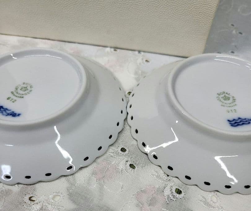 未使用✨レア✨ロイヤルコペンハーゲン ブルーフルーテッド フルレース 豆皿 小皿