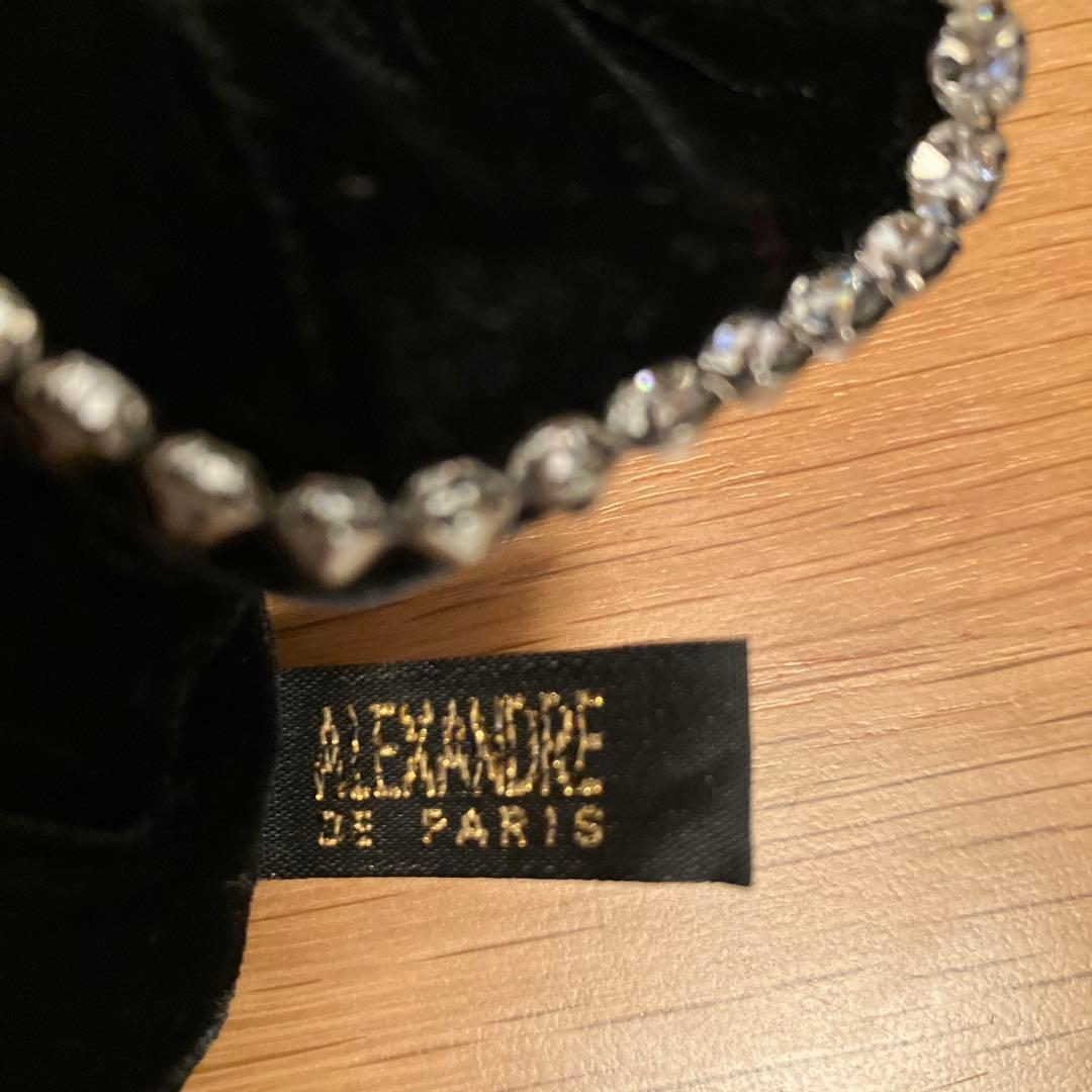 【値下げ】アレクサンドル ドゥ パリ シュシュ　 スワロフスキー