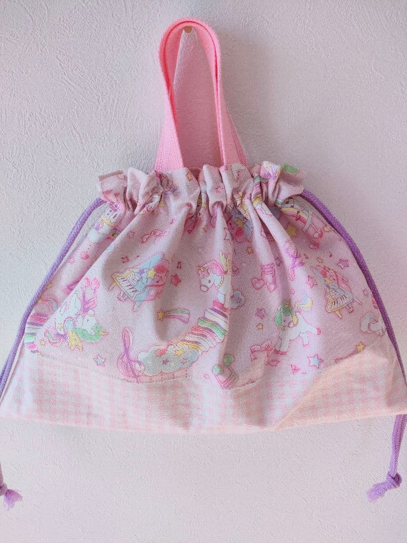 ハンドメイド 入園入学グッズ 女の子 オーダーページ 巾着袋 お着替え袋 上靴袋