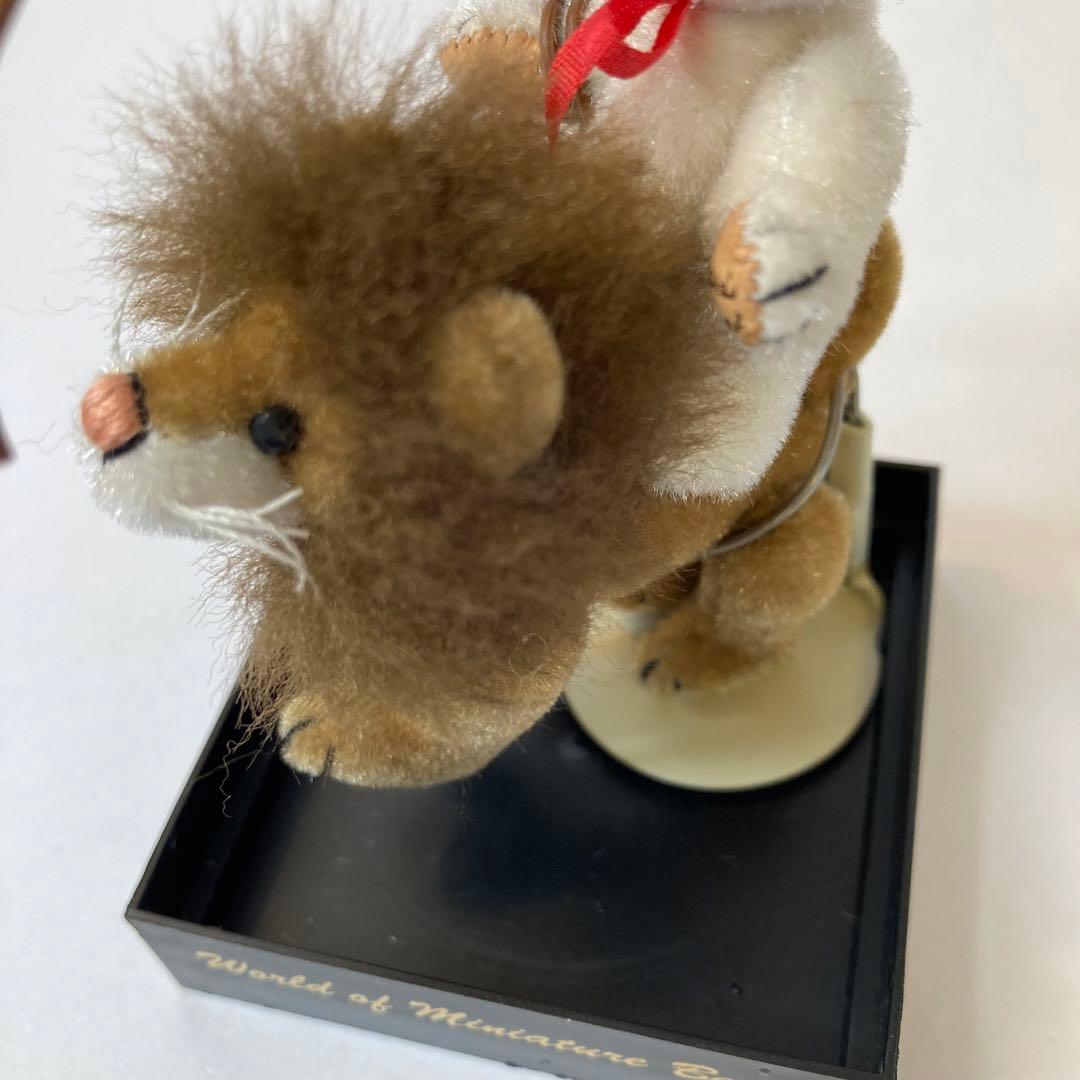 テディベア ワールドオブミニチュアベアーズ ライオンにまたがったくまさん