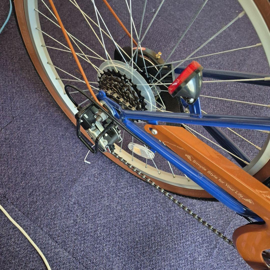 24型折畳自転車 シンプルスタイル （6段変速）