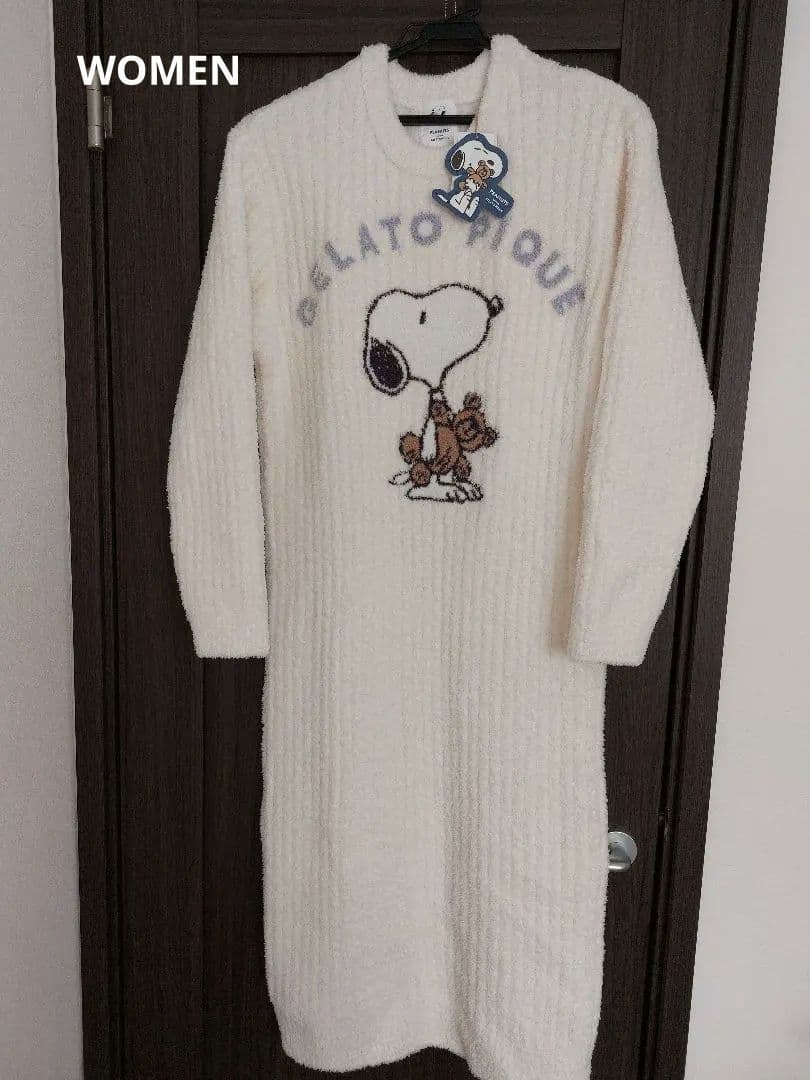 ジェラートピケ　スヌーピー 　 ルームウェア　オフホワイト