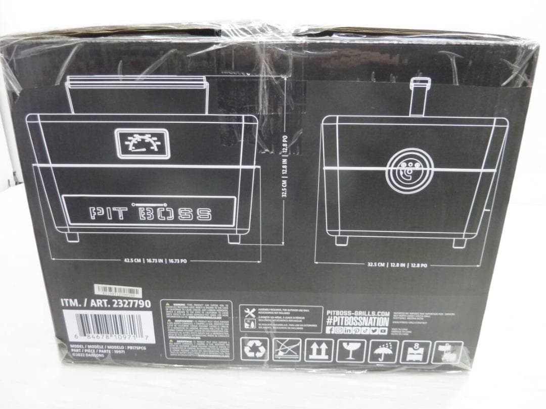 ピットボス ポータブル チャコール ポータブル グリル PB175PCG レッド