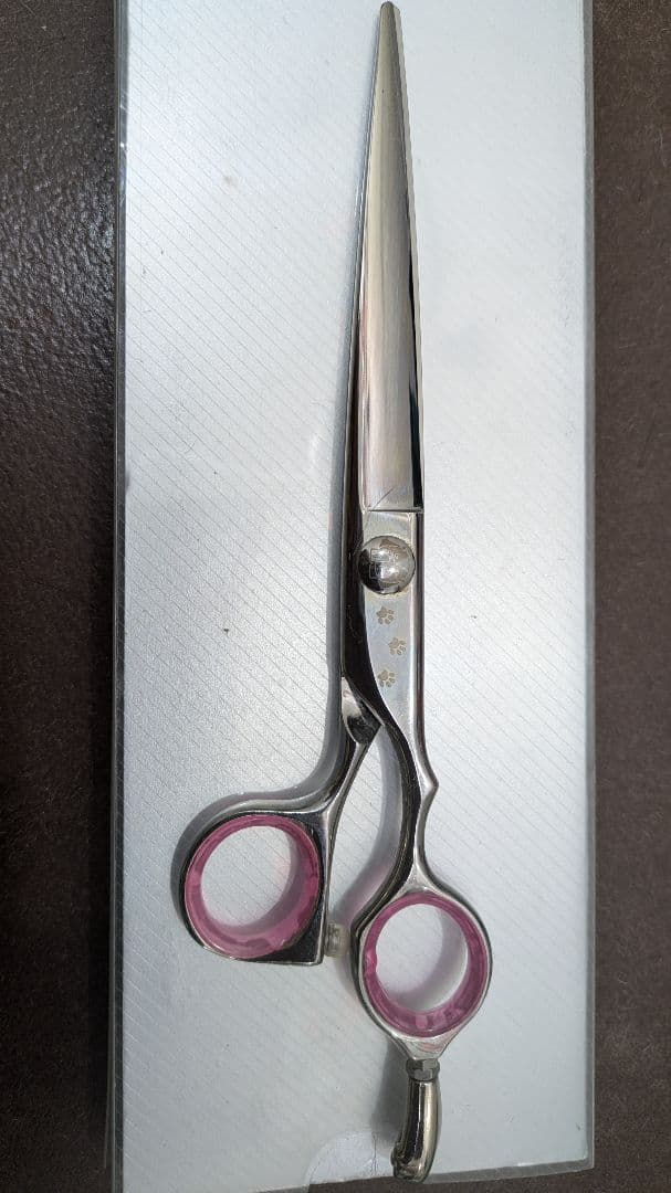 犬用トリミングハサミ チョッキンシザー　 肉球デザイン