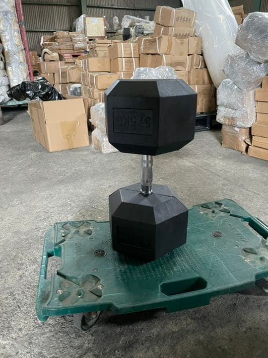 4000円割引　ラバーヘックス  ダンベル　37.5kg 47.5kg 各2個