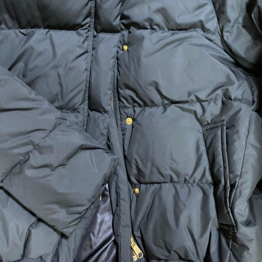 スローブイエナブラックフード付きダウンジャケット