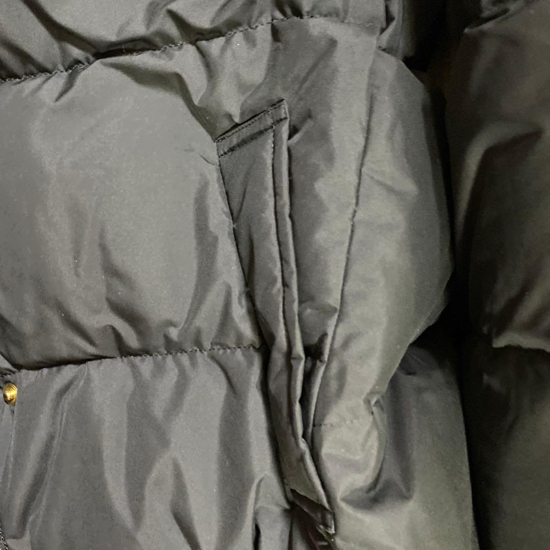 スローブイエナブラックフード付きダウンジャケット