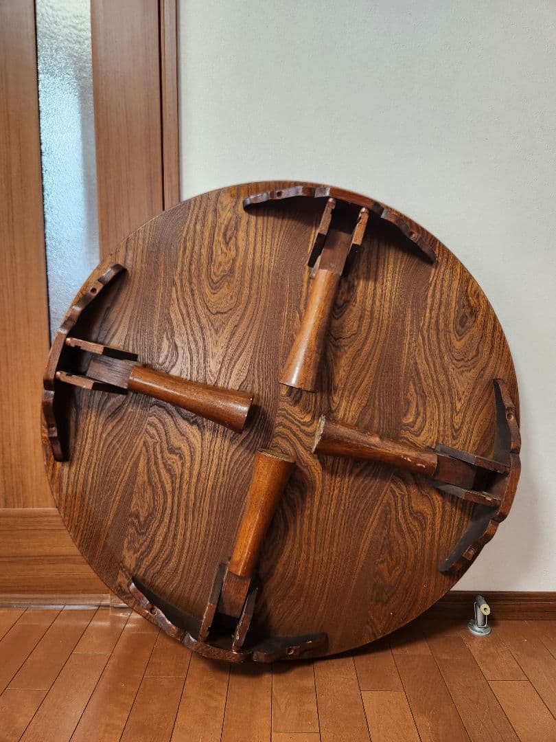 木製 円形座卓 ちゃぶ台古道具古民家古民具アンティークヴィンテージ