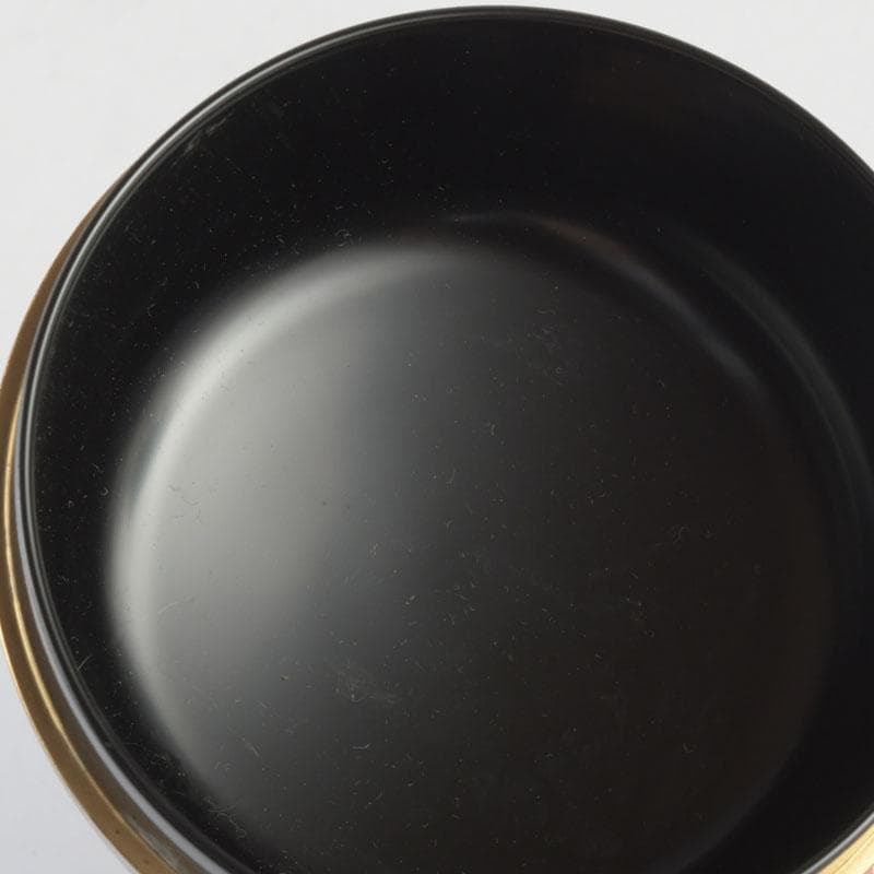 茶道具　漆塗　瑞雲造　老松蒔絵　平棗　共布共箱　V　9495