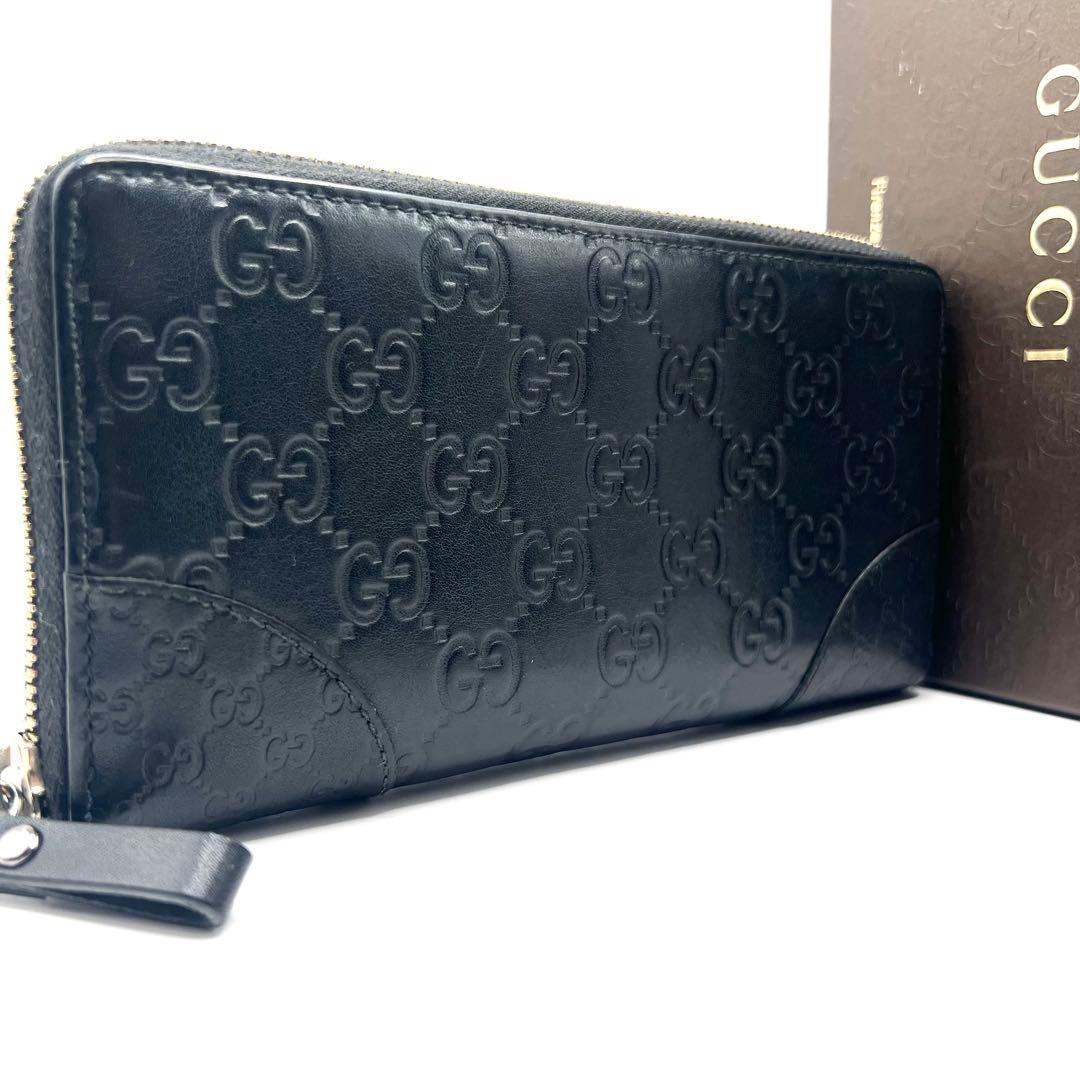 激レア✨GUCCI シマ　マイクロシマ　長財布　ユニセックス　インターロッキング