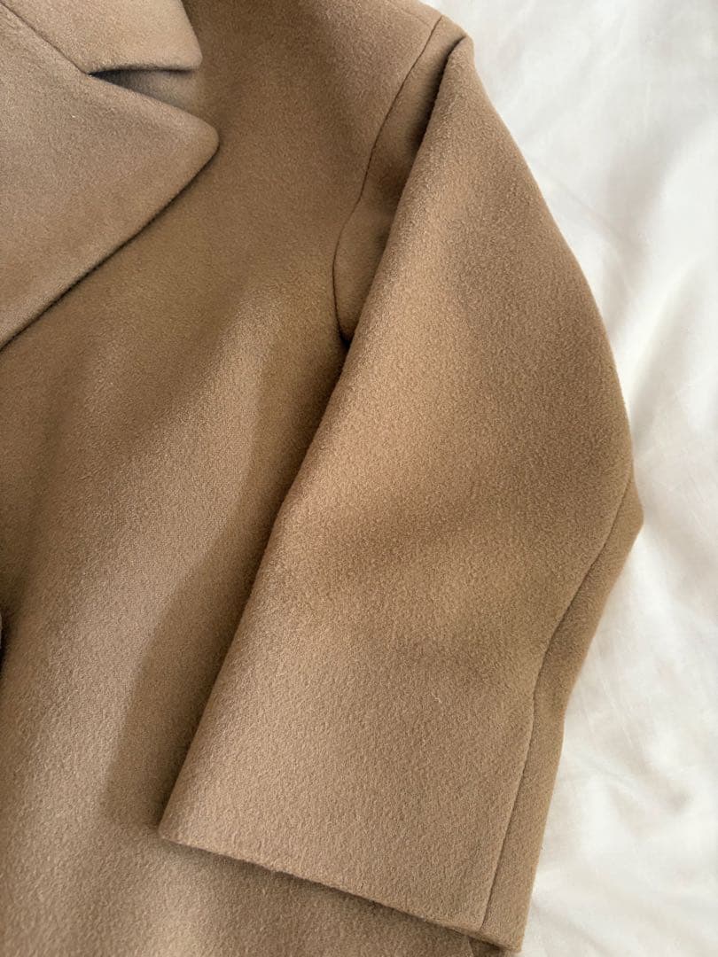 プルミエアロンディスモン　マンテコ　ロングチェスターコート　キャメルカラー　M