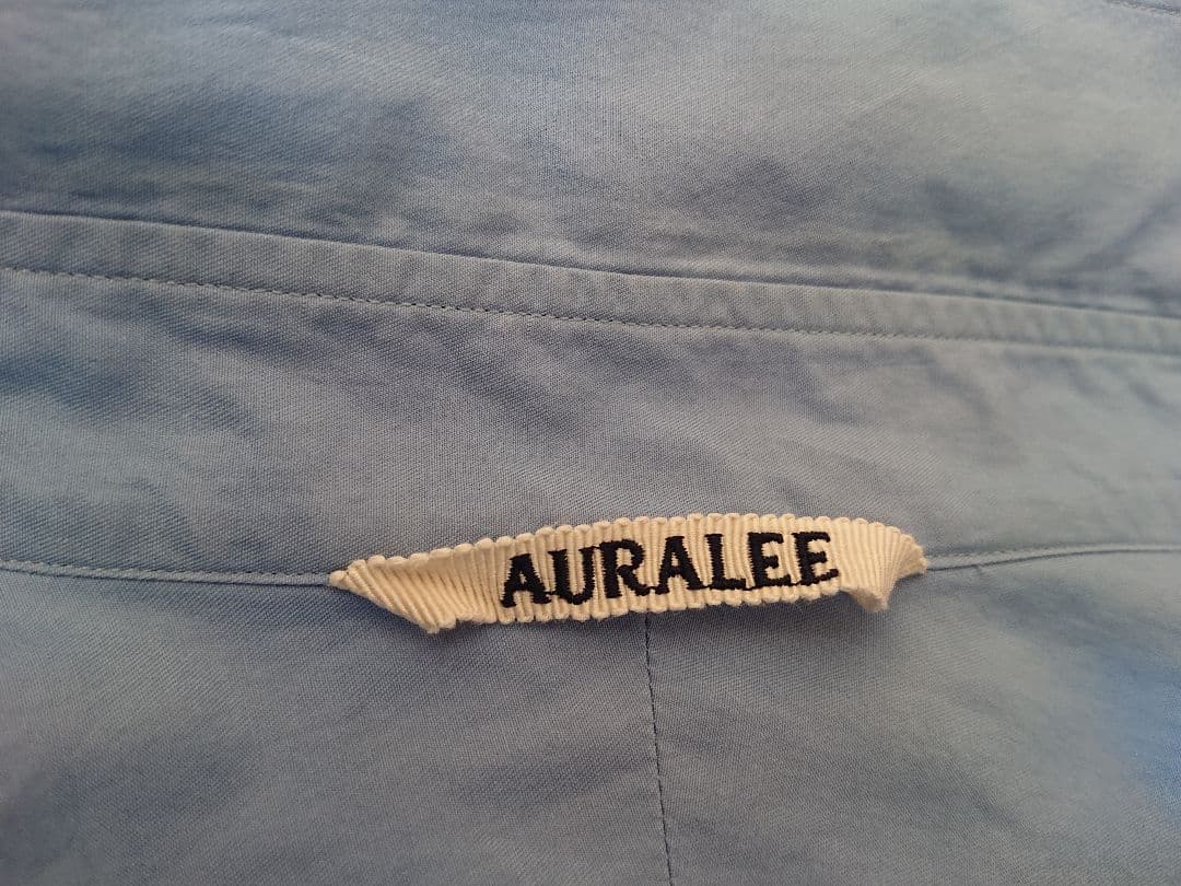 トップス AURALEE WASHED FINX TWILL SHIRT 4 BLUE