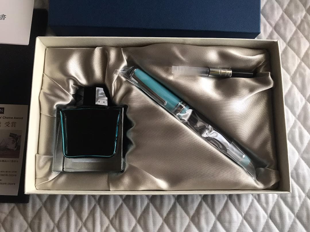 セーラー　万葉万年筆2　Moss・M（中字）・万葉インク「KOKE」50ml