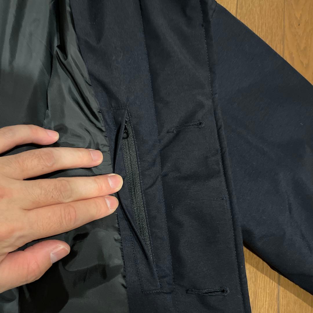 フリークスストア プラスフェニックス 中綿ステンカラーコート L ネイビー