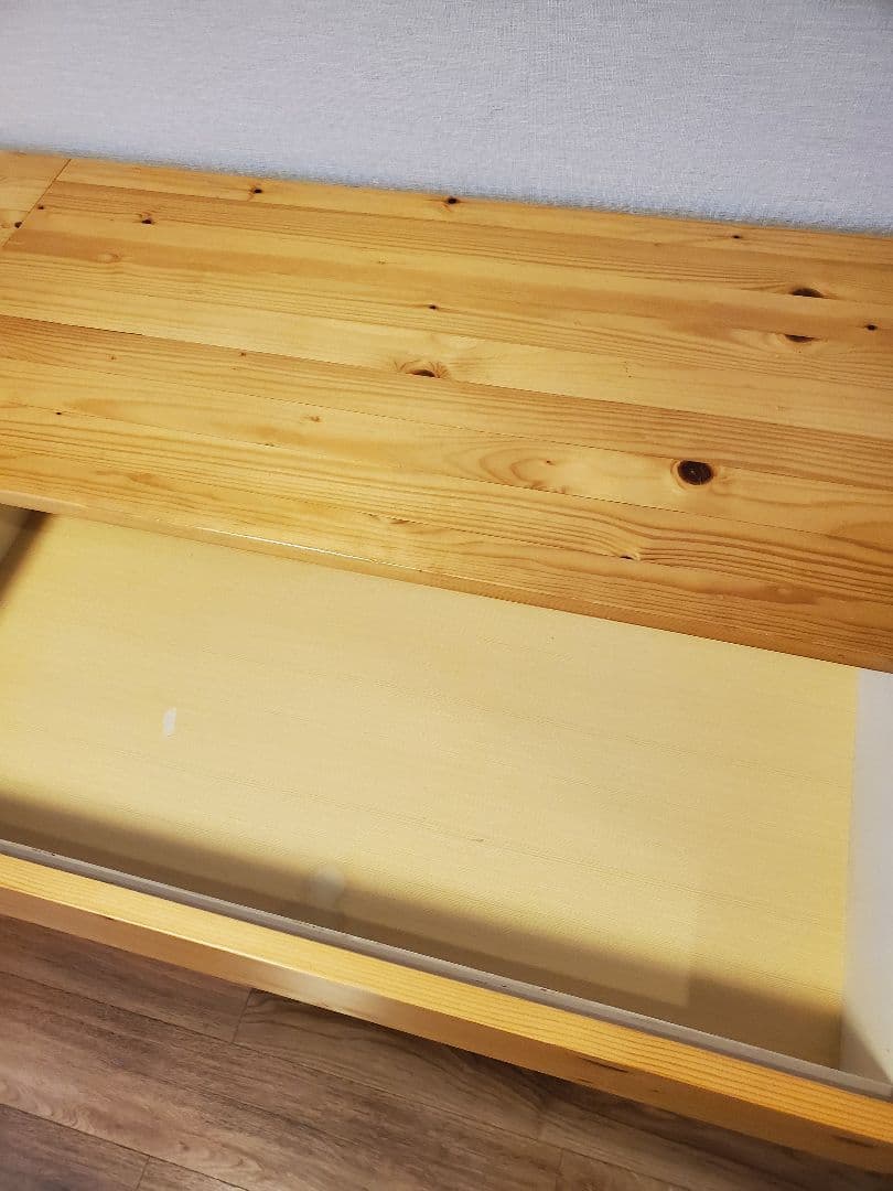 無印良品　パイン材　チェスト　4段ワイド　廃盤品　ひとつ　①