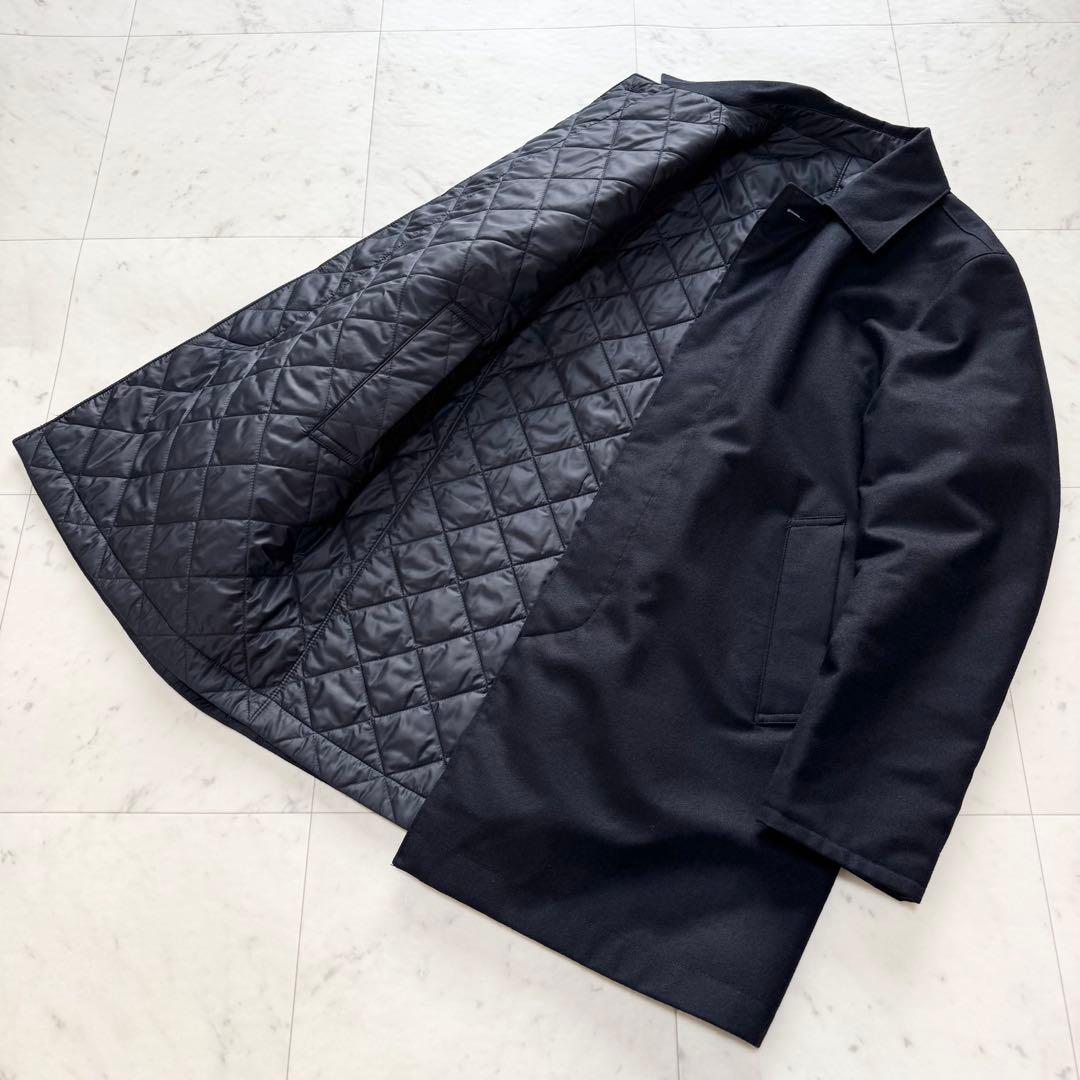 【MACKINTOSH】ステンカラーコートリバーシブル サーモア ヘリンボーン