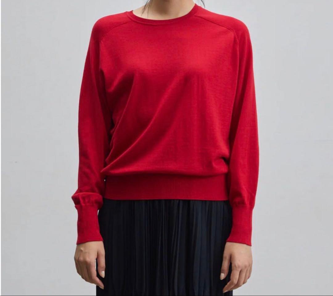 kotaさま専用★ウールハイゲージドルマンスリーブプルオーバー　レッド　M