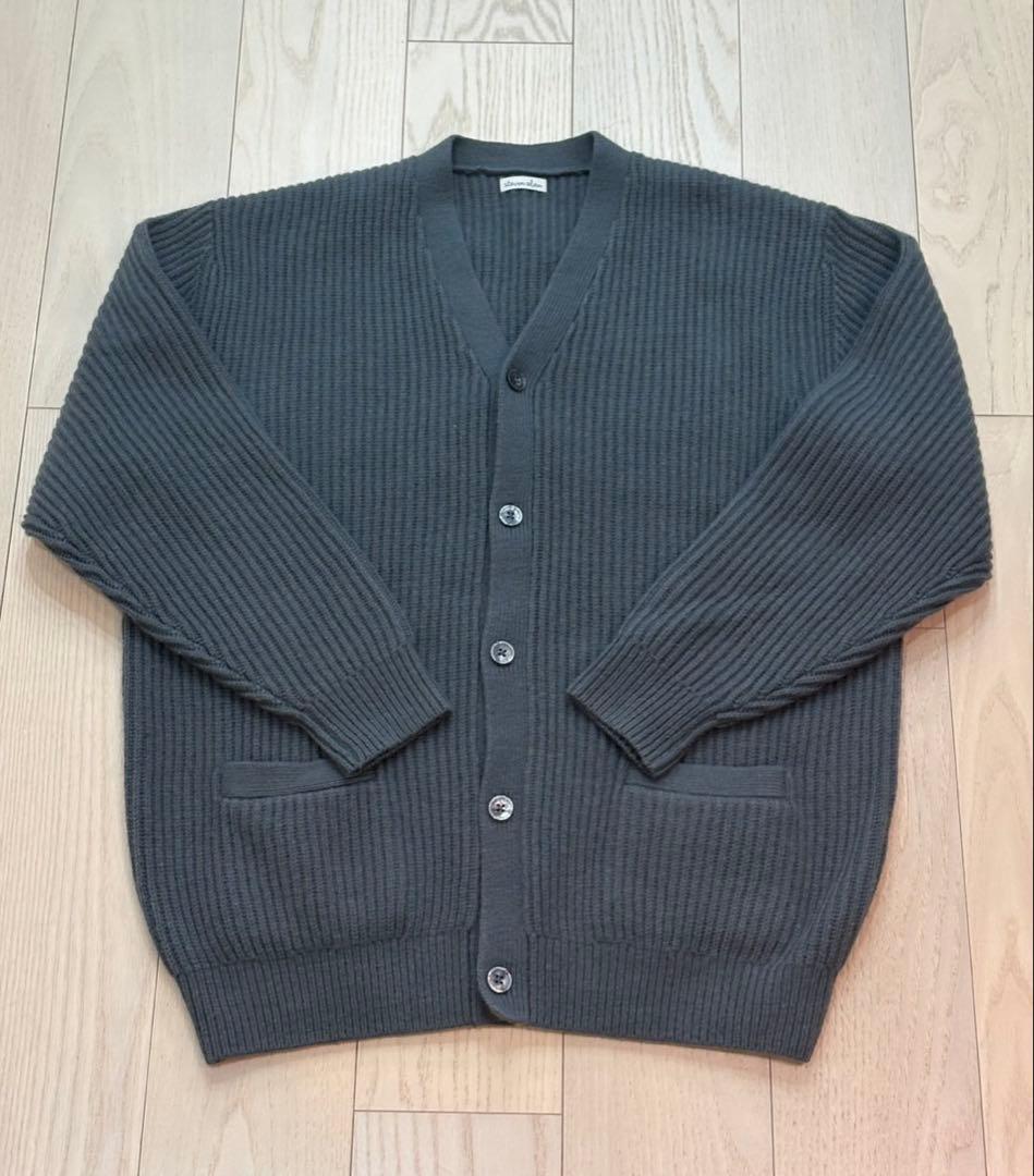 Steven Alan ハミルトンラムズウール Vネック カーディガン　M