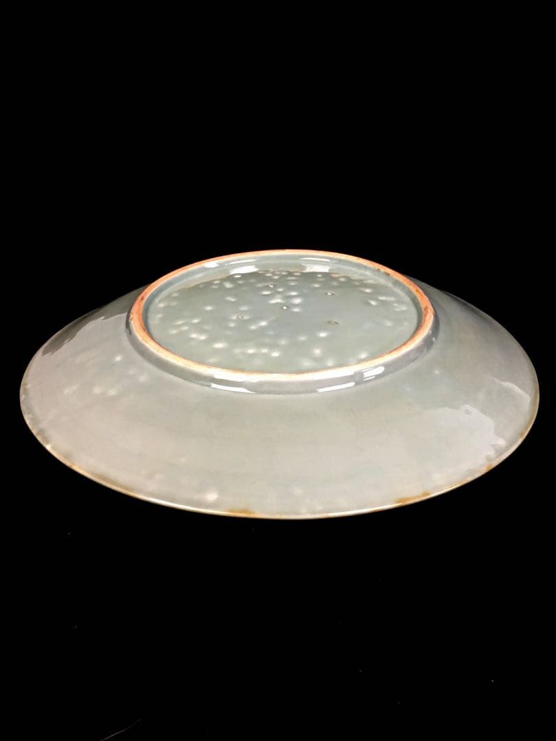 S333伊万里焼 猫虎飾皿 大皿 直径約49.2㎝