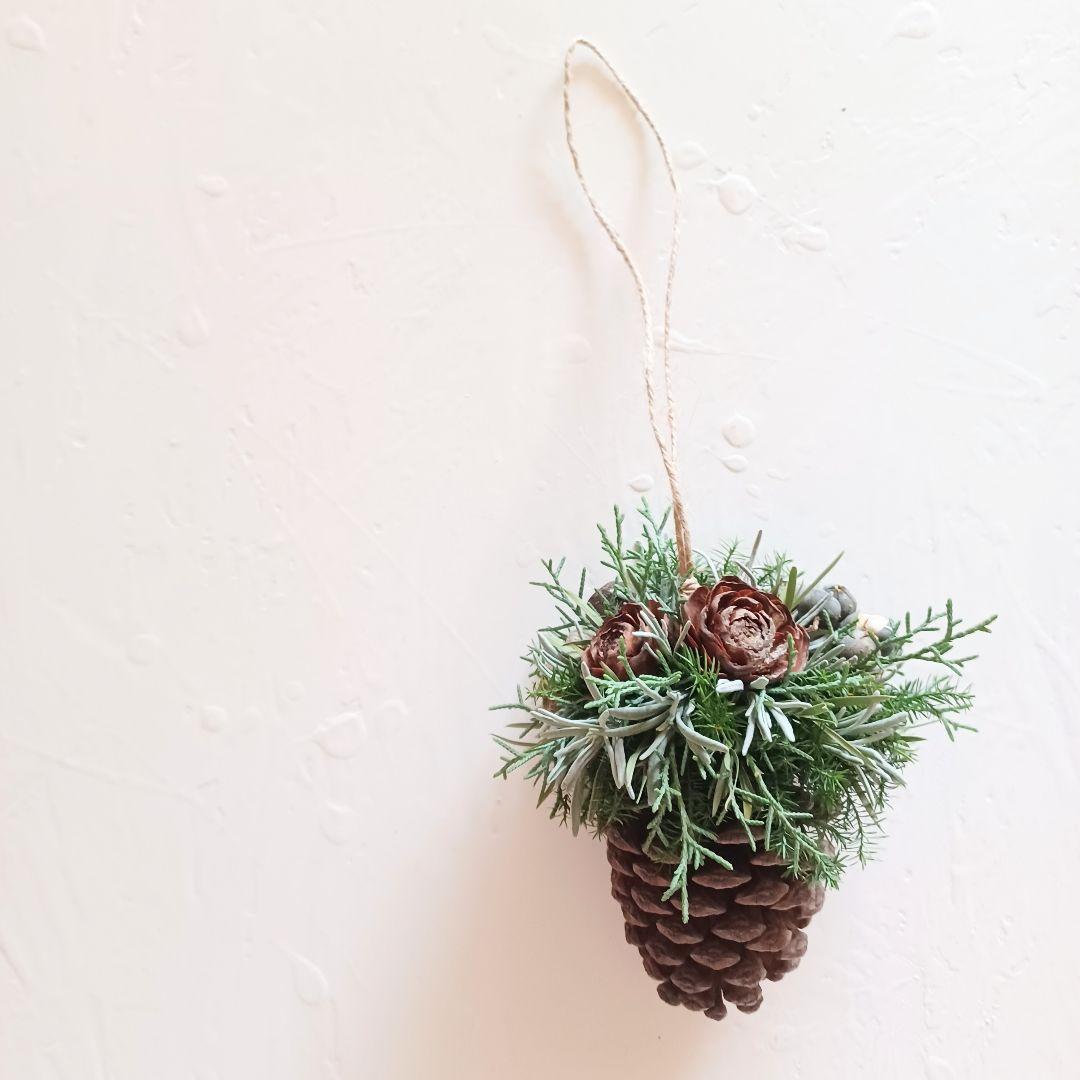 魔女の棲む森 ～木の実と詩～ ドライフラワー リース オーナメント