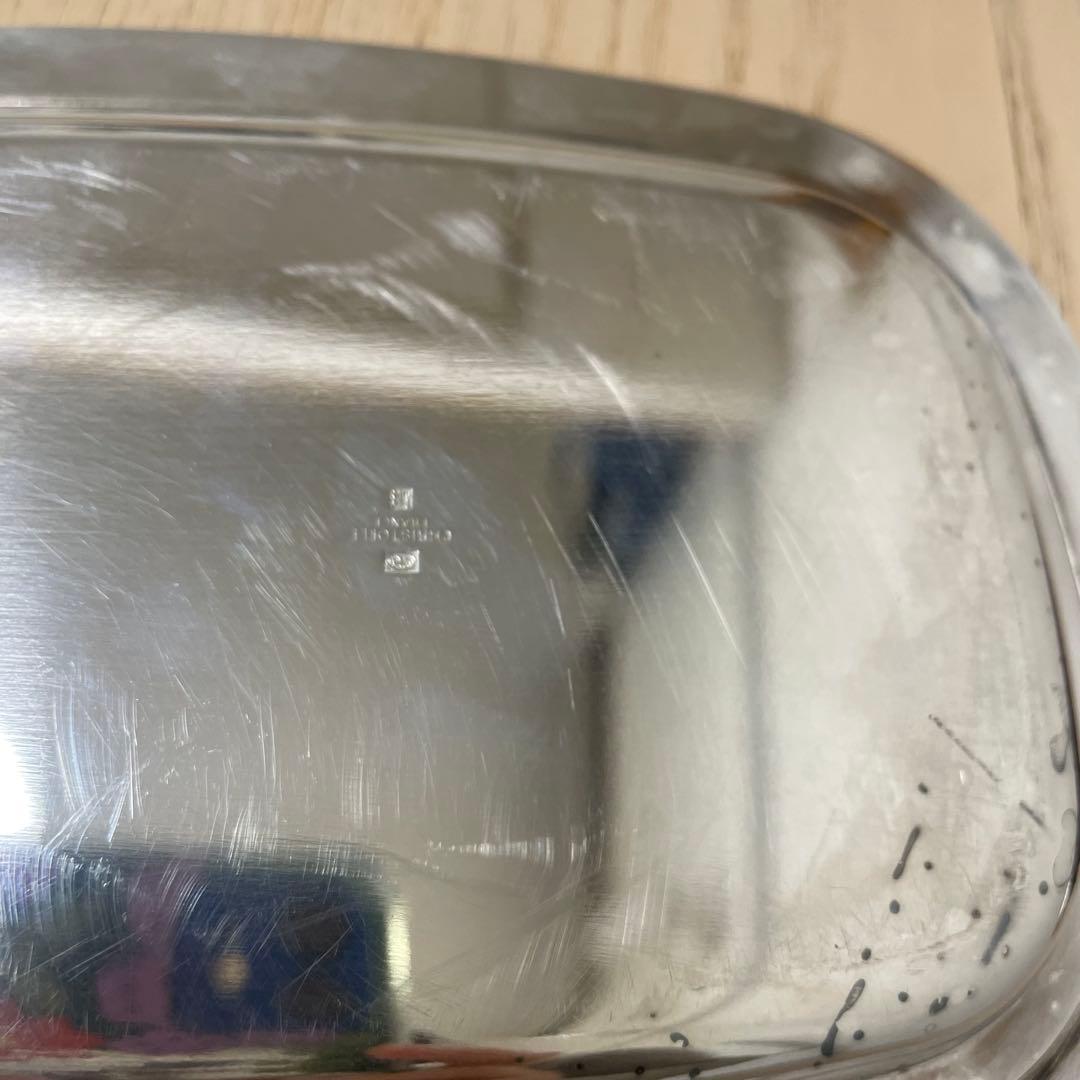 超希少 クリストフル Christofle バターケース バターディッシュ