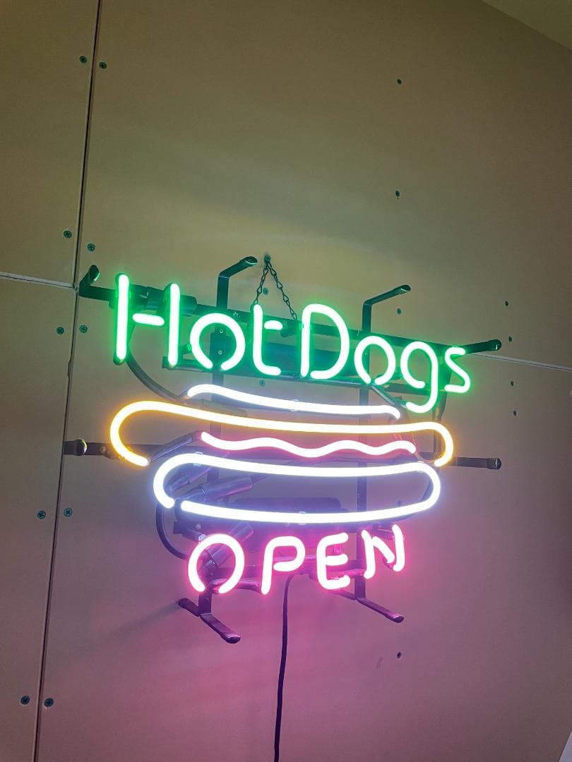 【期間限定特別価格】アメリカンネオンサイン HOT DOG ネオン管 照明
