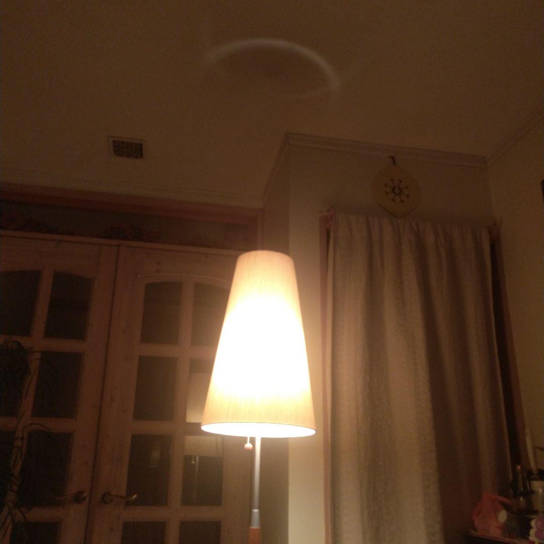 ヤマギワ フロアスタンド 木製（オーク？）と金属