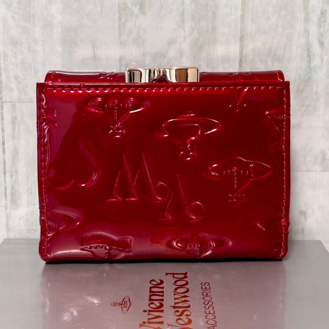 Vivienne Westwood 3つ折り財布 / レッド/ゴールド金具付き