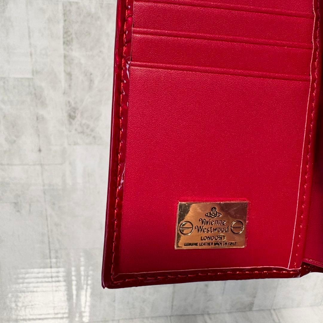 Vivienne Westwood 3つ折り財布 / レッド/ゴールド金具付き
