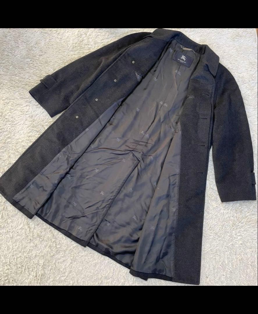 【美品】バーバリーロンドン　カシミヤ　ステンカラーコート