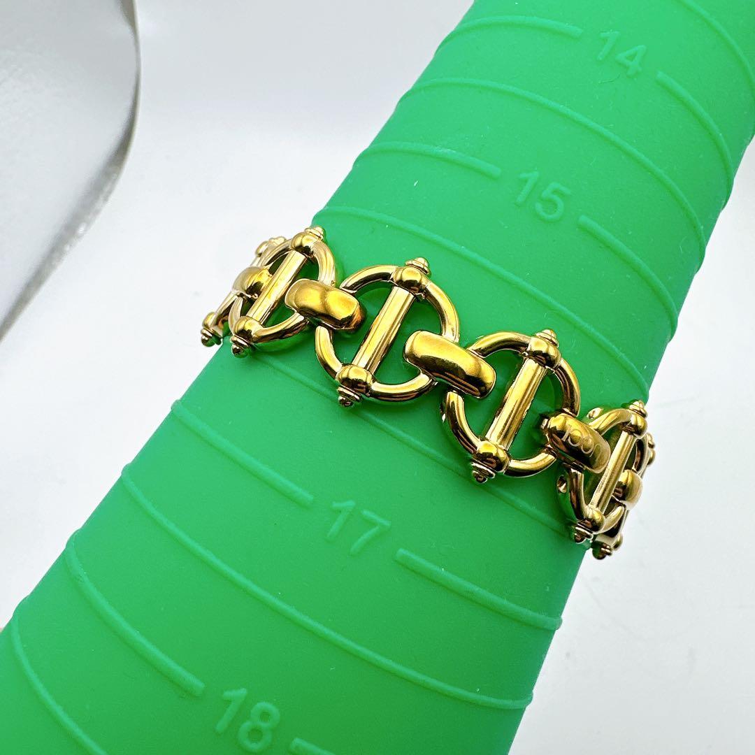 美品 稼動 GUCCI グッチ 6400L レディース腕時計 ゴールド 黒文字盤