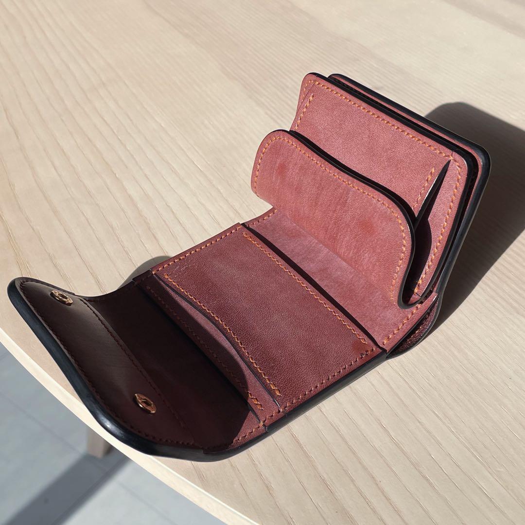 【在庫一掃セール】3つ折り財布 コードバン ブライドルレザー