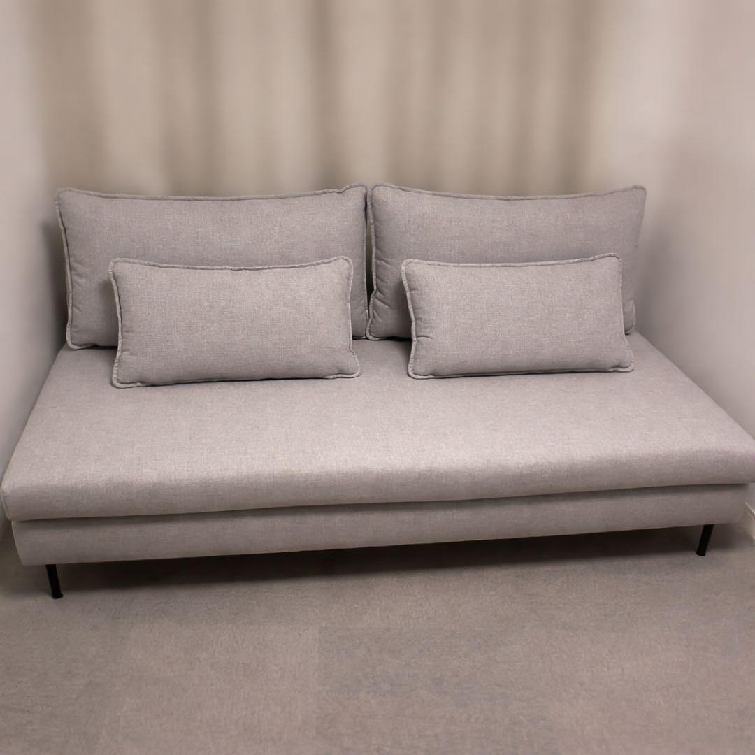 【みるくさん】ニトリ広い座面のゆったりソファNシールド3人掛けMS01